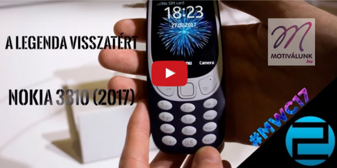 Nézd meg az új Nokia 3310-es telefon működését!  