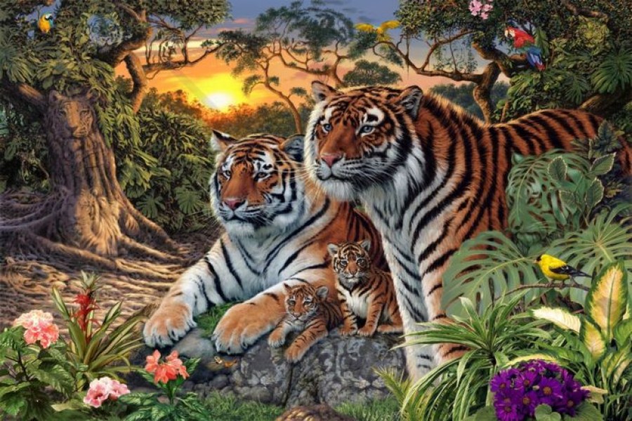 Te hány tigrist találsz meg a képen?